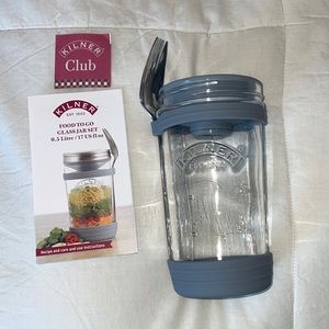 Kilner food to go glass jar set. Never used